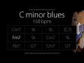 C minor blues (Jazz/Swing feel) 150 bpm : Backing Track