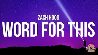 Zach Hood - lonely isn't the word for this (Lyrics) "i didn't know it could hurt like this"