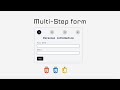 Create a multi-step form using HTML, CSS and Javascript - #coding #htmlcss #webdevelopment #ciomish