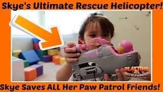 Skye's Ultimate Rescue Helicopter Review!!!! | Playtime With Parker | Children's Fun \u0026 Learning