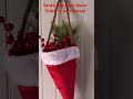 easy santa cap decor for doors or walls diy christmas christmasdecorating elfontheshelfideas