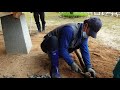 셀프시공 현무암 벽돌과 흑자갈로 처마 밑이 깨끗해졌어요 self construction using brick and gravel レンガと砂利を使用した自己構築