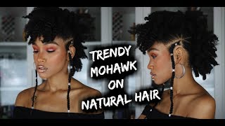 TRENDY MOHAWK ON 4C NATURAL HAIR!