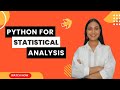Python for Statistical Analysis | Statistics with Python | Meritshot Tutorials