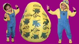 DESPICABLE ME MINIONS SURPRISE EGG TOYS | Banana Song | Toy Unboxing Video | Princesses In Real Life