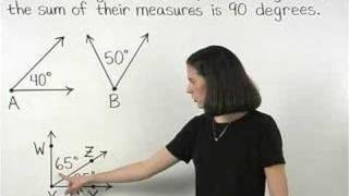Complementary Angles - MathHelp.com - Geometry Help