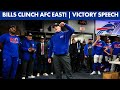 Postgame Victory Speech Following Buffalo Bills Fifth-Straight Division Title!