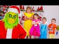 Five Kids The Grinch Stole Christmas + more Children's Songs and Videos