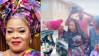 Yoruba Actress Toyin Adegbola Cries As Her Children Surprise Her, Gives Her A Brand New Lexus ES350