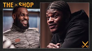 "Bron's my favorite basketball player" ﻿| Lamar Jackson and LeBron's Pre-Game Rituals | THE SHOP
