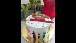 Customized Theme Cake for Art lovers