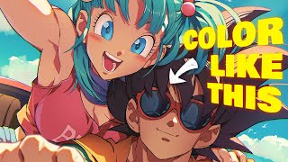 How to color your drawings - (Anime Cel-Shading method)