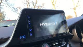 Toyota C-HR hybrid hidden menu, engineers menu