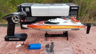 เรือบังคับวิทยุรุ่น FT009 RC BOAT RACING SPEED 30KM/H ราคา1690บาท โทร 065-5393138 ไลน์ไอดี: TAY-3910