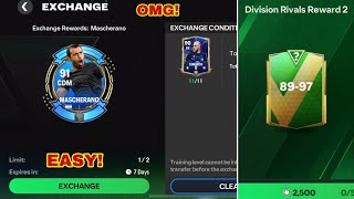 HOW TO COMPLETE MASCHERANO EXCHANGE! HUGE DIVISION RIVALS REWARDS PACK OPENING!