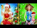 Uau 💖TRANSFORMAÇÃO DA BARBIE PARA O NATAL 👑✨Ideias Inteligentes de Pais Ricos e Pobres, YOWZA