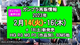 Gunpla Release schedule on Feburary.13th (Mon), 16th(Thu), BANDAI GUMDAM Plastic model, 30MS