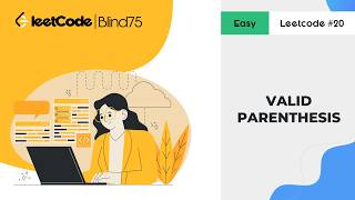 LeetCode 20: Valid Parentheses Visualized | Animated Stack Solution (Blind 75 LeetCode)