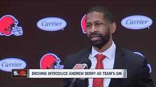 Browns introduce Andrew Berry as it's new general manager