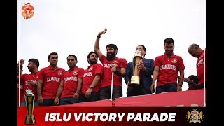 PSL 3 winner Islamabad United celebration in Islamabad | Islamabad United organizes victory parade