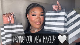 FULL FACE OF NEW MAKEUP! 🤍 | Trying New Makeup From Rare Beauty, Patrick Ta, and More! Erica Danley