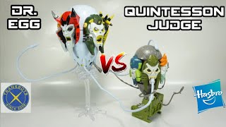 X-Transbots MX-18 Dr. Egg with Hasbro Earthrise Quintesson Judge Comparison