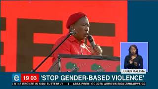 Malema calls for an end to gender based violence