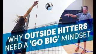 Why outside hitters need a 'go big' mindset