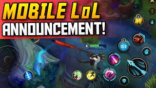 *NEW* LOL MOBILE ANNOUNCEMENTS & UPDATES! - League of Legends WILD RIFT Gameplay