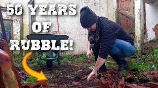 SURPRISE KITCHEN FLOOR! Hidden Under A Tonne of Dirt On Our Portuguese Homestead