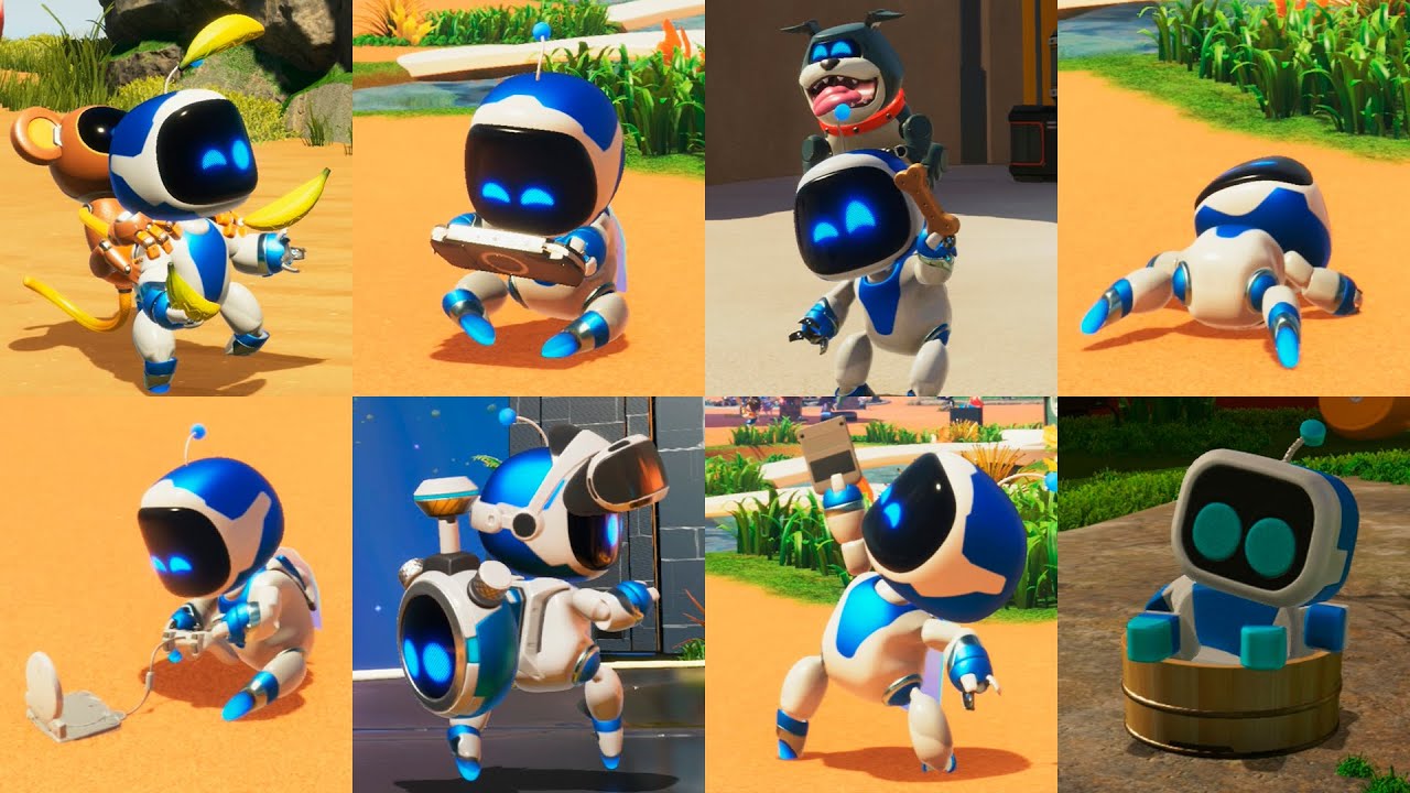 Astro Bot Ps5 All Idle Animations Compilation Youtube