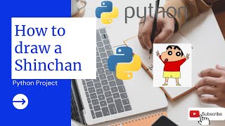 how to draw shinchan in python 3 || Using turtle library and shinchan module | Python Projects #2021