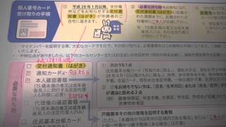 マイナンバーと私達「政治、関係あります。１」 マイナンバーが来た 通知カードは無くすとヤバイです。便