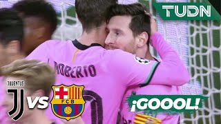 ¡Gol del Barca! ¡Siempre Messi! | Juventus 0-2 Barcelona | Champions League 2020/21 - J2 | TUDN