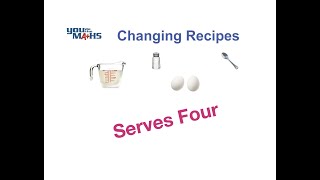 Ratios : Changing Recipes