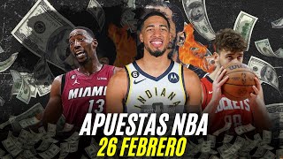 PRONÓSTICO Y APUESTAS NBA 26 DE FEBRERO | PARLAY GRATIS NBA 🏀🔥