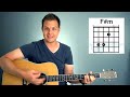 Guitar Lesson - How to play chords in the key of A (A, E, D, F#m)