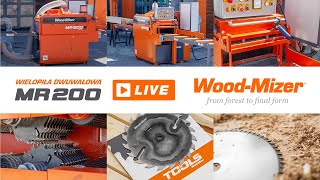 Wood-Mizer LIVE | Przemysłowa wielopiła dwuwałowa MR200 i narzędzia WM TOOLS | Wood-Mizer Europe