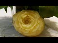 potato flower vegetables carving potato rose pomme de terre rose