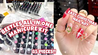 TRYING BEETLES ALL IN ONE 85 PIECE GEL POLISH MANICURE KIT FROM AMAZON INCLUDES EVERYTHING YOU NEED