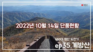 🍁계방산 단풍현황｜운두령코스｜계방산 최단코스