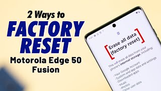 Moto Edge: How to Factory Reset on Motorola!