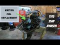 Ignition Coil Replacement 1975 25HP Johnson - Did we stop the warm engine coughing?