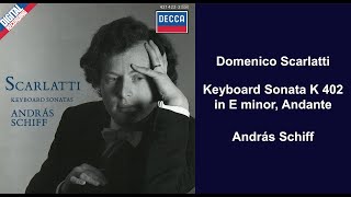 Domenico Scarlatti: Keyboard Sonata K 402 in E minor, Andante - András Schiff