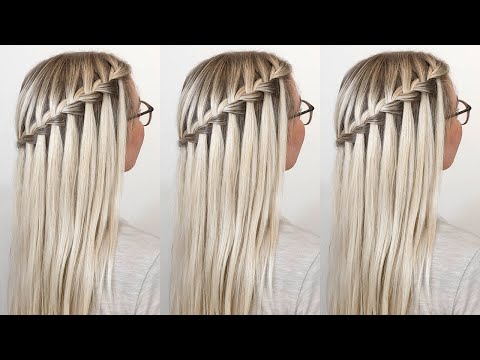 Easy step by step tutorial for waterfall braid