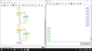 Membangun sebuah array sederhana di Flowgorithm