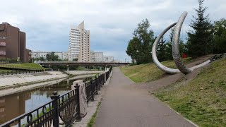 The Izyr-Su river (the Kacha river) | virtual walk | Krasnoyarsk, Russia (4k UHD)