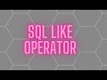 How To Use SQL Like Operator In Advance #sql #programming #sqltutorial #sqlquery #database #query