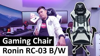 Gaming Chair Ronin RC03: បើកប្រអប់ និងការតំឡើងកៅអី