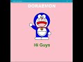 Doraemon drawing in Python turtle graphics
